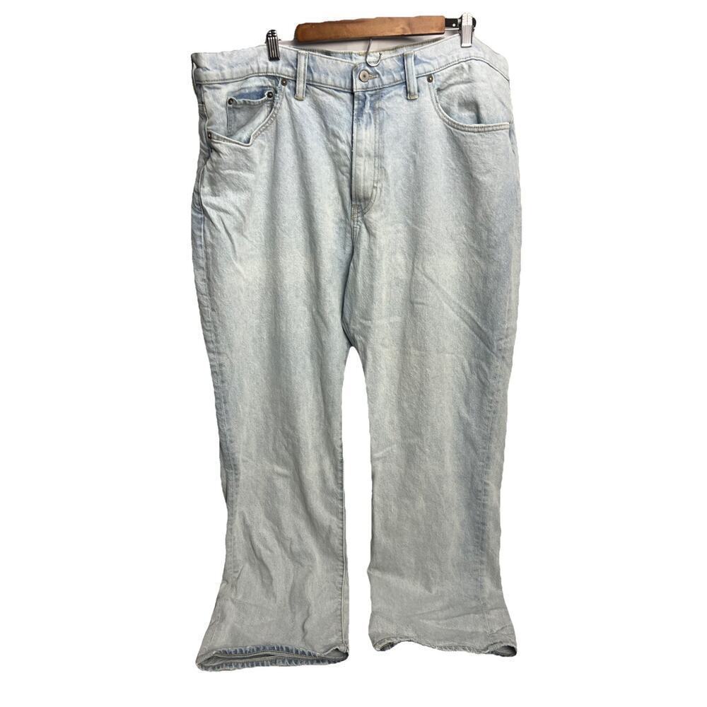Lucky Brand 181 Jeans Mens 44x32 Light Wash Relaxed Straight Denim